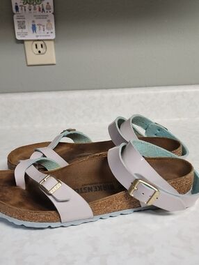 Birkenstock Pale Pink Double Strap Sandals womens 8.5 number 4014